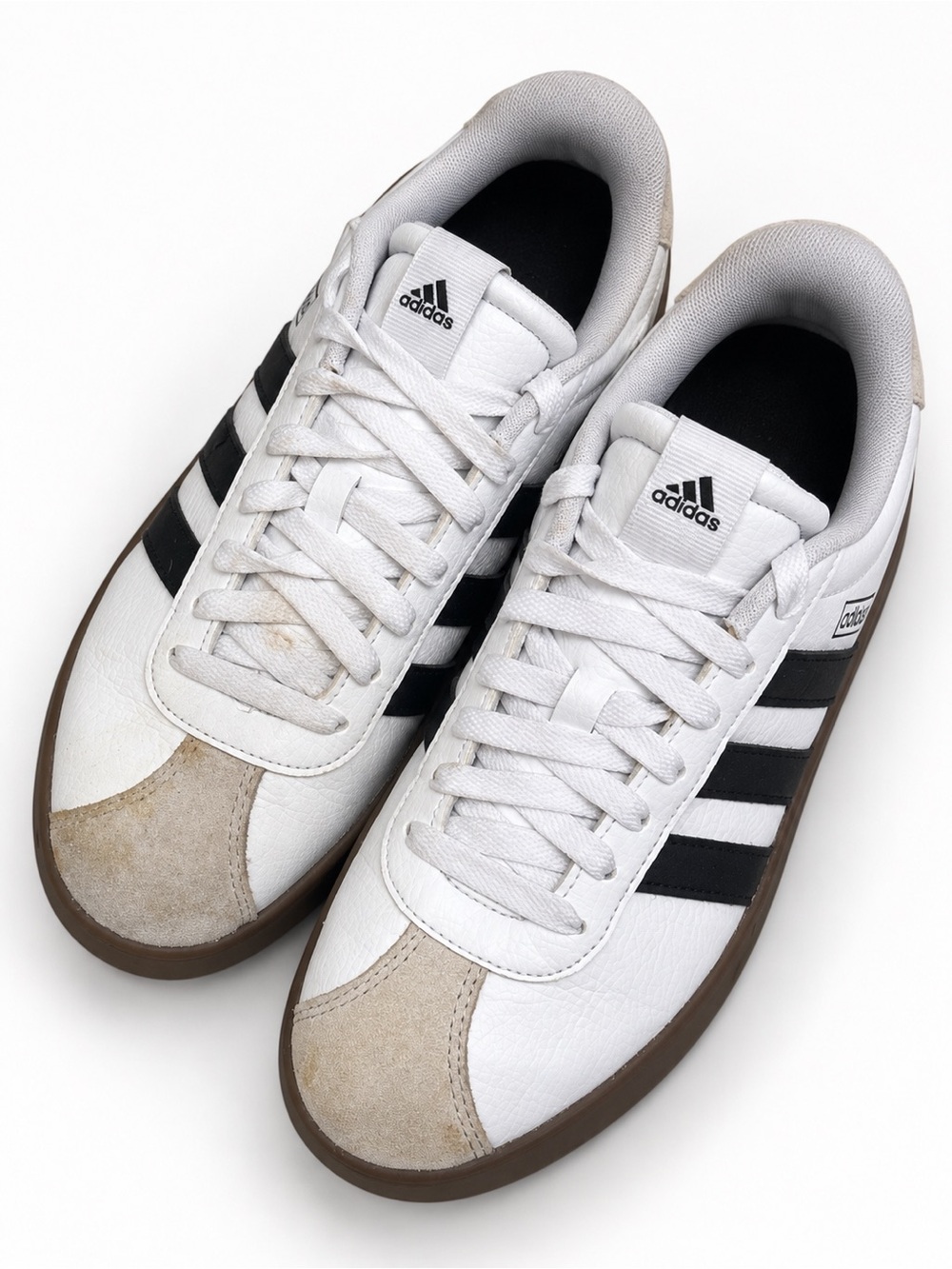 Adidas VL Court 3.0 White Black Gum Sneakers Women’s 7.5